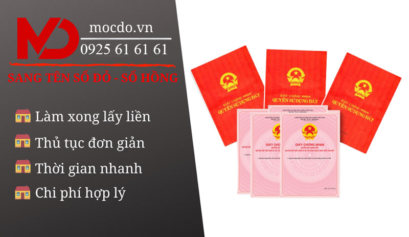 Sang tên sổ hồng, sổ đỏ, Chuyển Quyền sử dụng đất tại Bình Dương